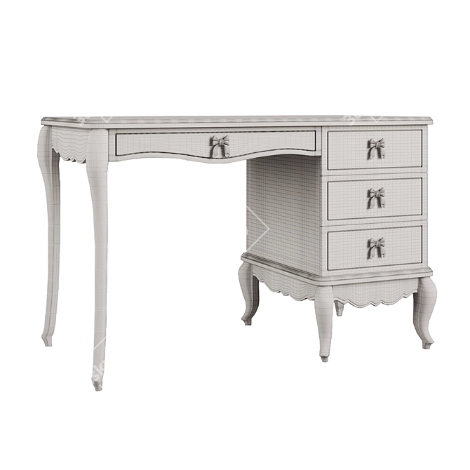 Princess Angelicroom Writing Desk: Elegant & Functional 3D model image 2