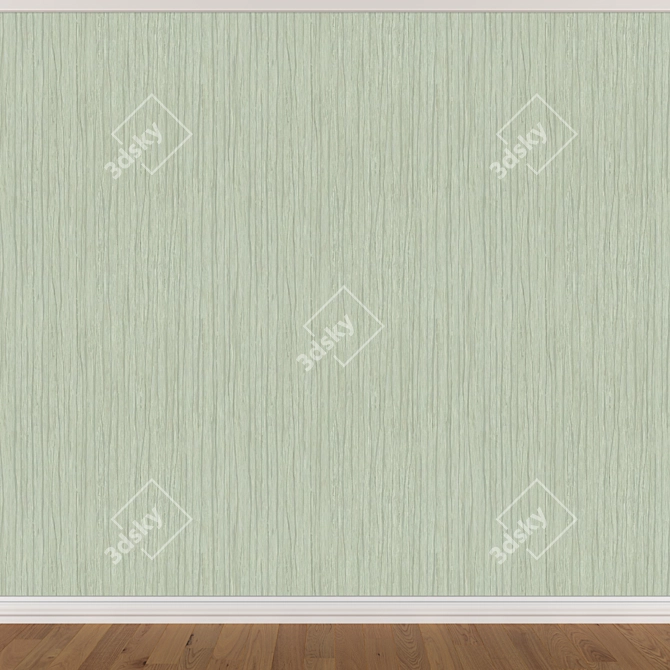 Seamless Wallpaper Set: 3 Distinct Colors 3D model image 2