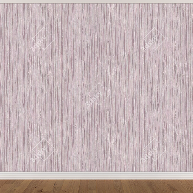 Seamless Wallpaper Set: 3 Distinct Colors 3D model image 4