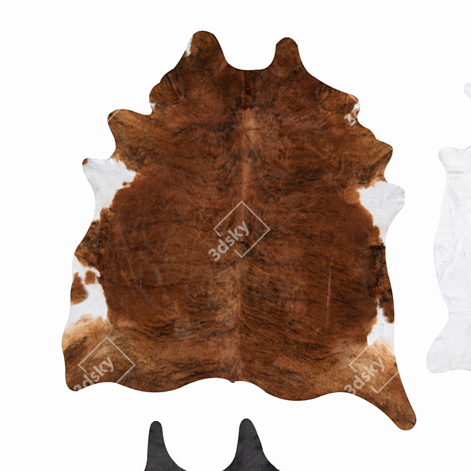 IKEA KOLDBY Cowhide Rug 3D model image 2