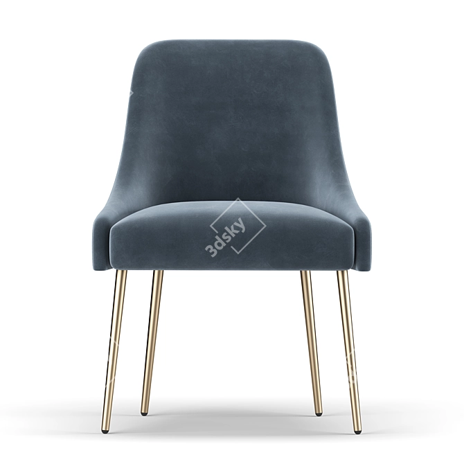 Elegant Elowen Chair 3D model image 2