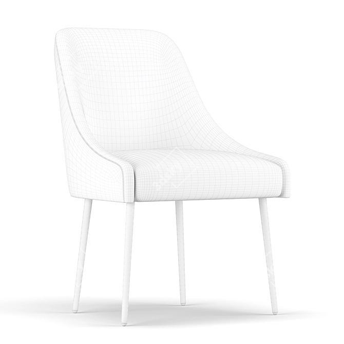 Elegant Elowen Chair 3D model image 5