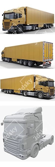 Scania G-380: Detailed 3D Truck 3D model image 3