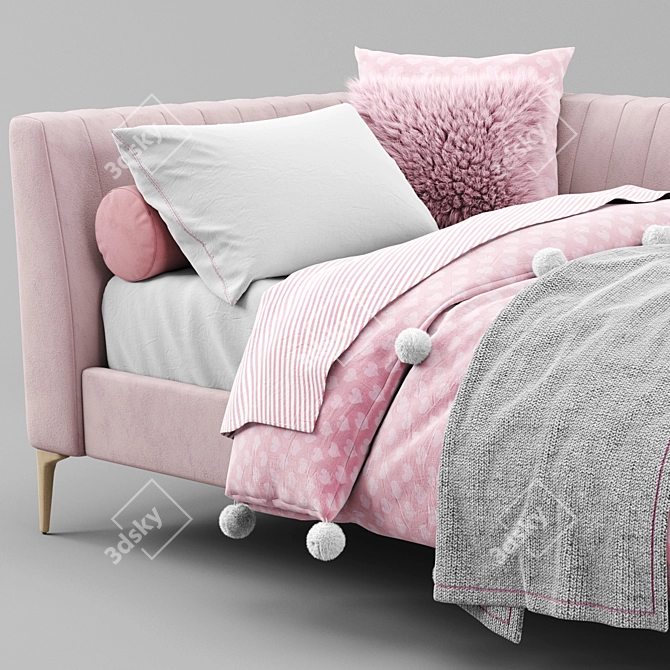 Elegant Avalon Channel Daybed 3D model image 4