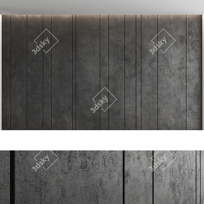 Decorative Wall Panel Set 3D model image 4