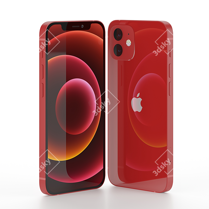 Ultimate Apple iPhone 12 Collection: Real Scale, Official Colors 3D model image 9