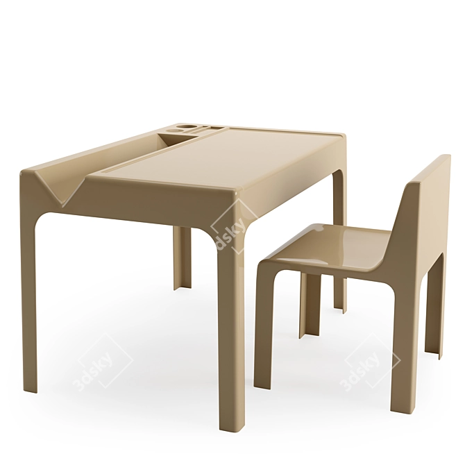 Roche-Bobois OZOO Kids Furniture Set 3D model image 5
