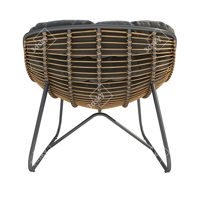 Carmen Lounge Chair: Your Outdoor Oasis 3D model image 3