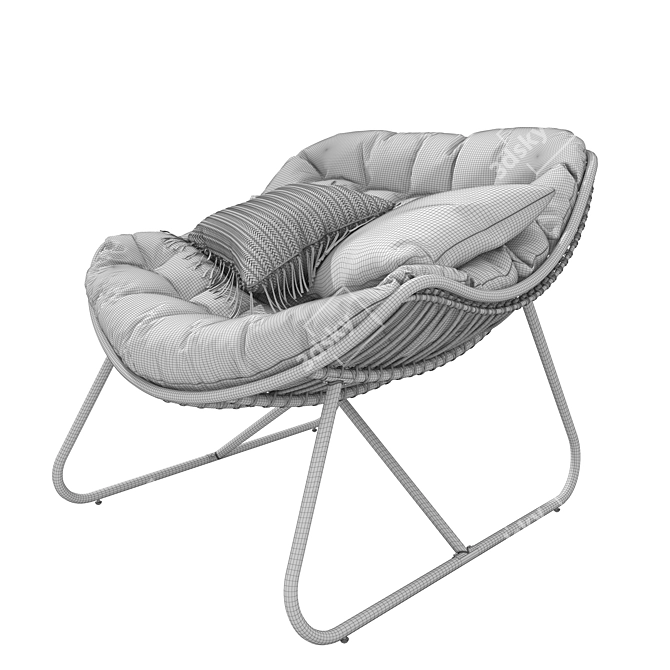 Carmen Lounge Chair: Your Outdoor Oasis 3D model image 5