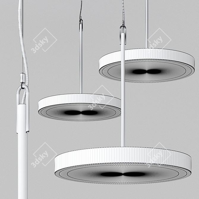 Elegant Perla Pendant by Neue Werkstatt 3D model image 2