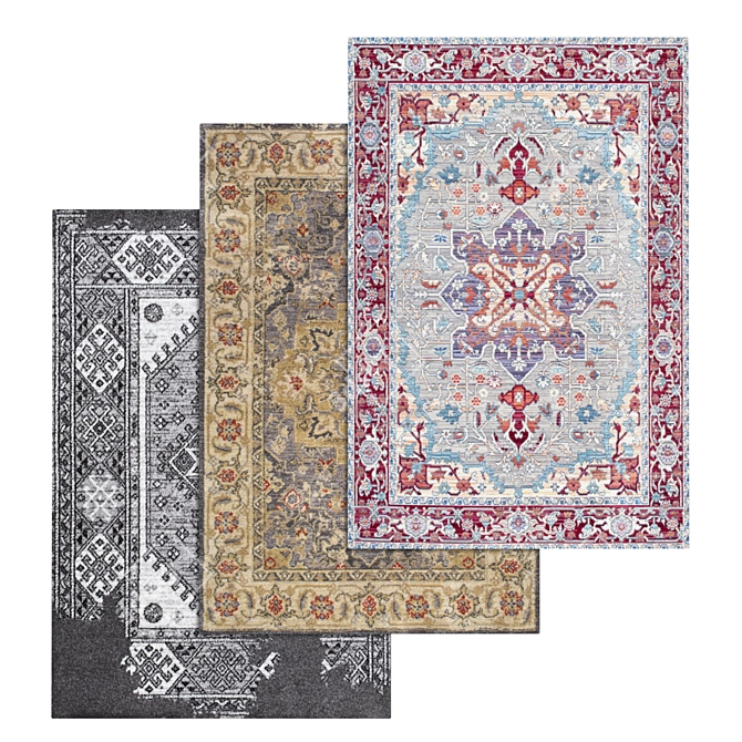 Versatile Carpets Set 3D model image 1