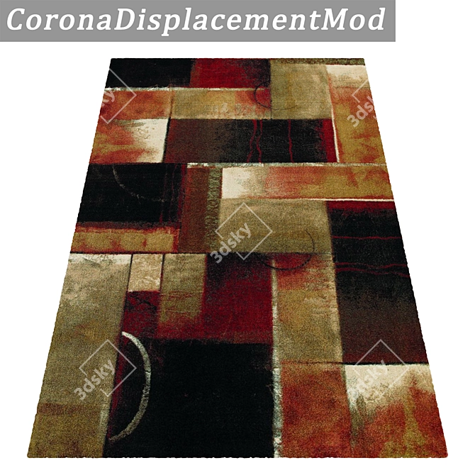 Luxury Carpet Set - High-Quality Textures for Close and Distant Shots 3D model image 4