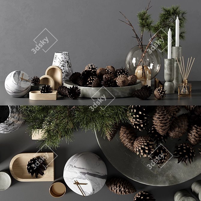 Elegant Decor Set 11: Versatile & UV Mapped 3D model image 1