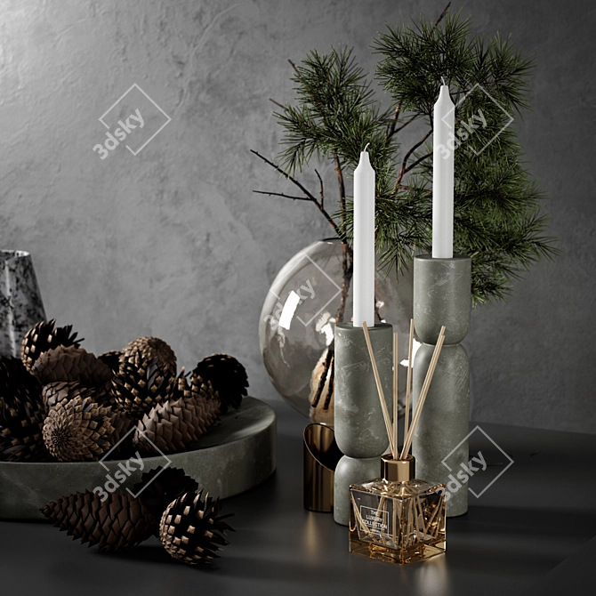 Elegant Decor Set 11: Versatile & UV Mapped 3D model image 4