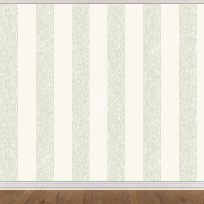 Seamless Wallpaper Set- 3 Colors 3D model image 2