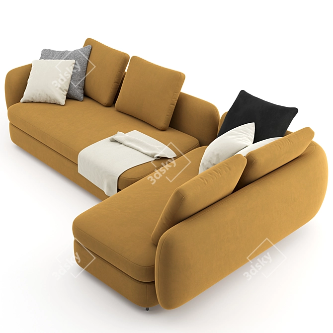 Luxurious Saint Germain Sofa 04 by Poliform 3D model image 4