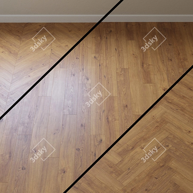 Haro Tritt 100 Oak Portland Laminate 3D model image 1