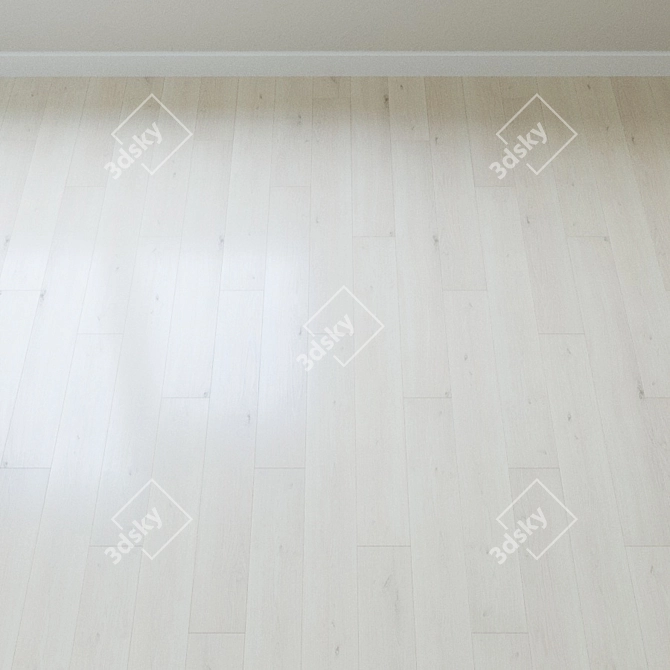 White Emilia Oak Laminate 3D model image 2