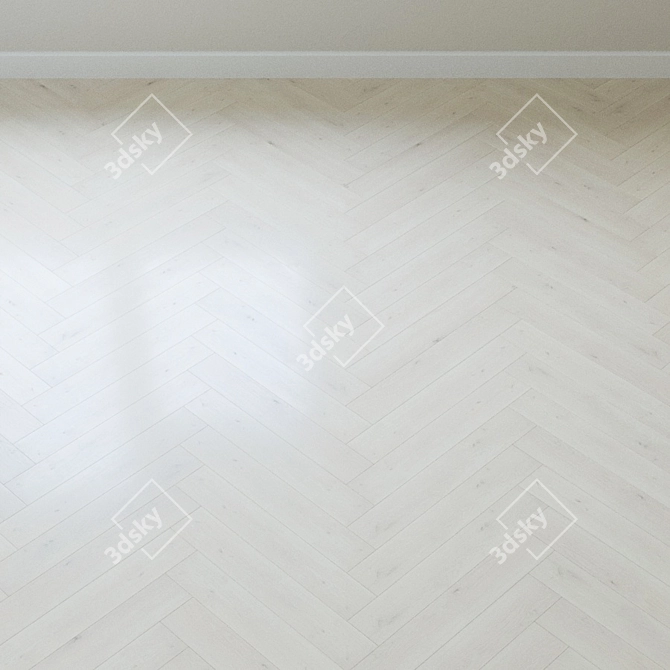 White Emilia Oak Laminate 3D model image 4