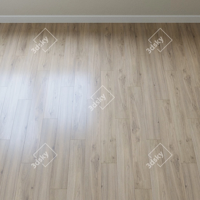 Emilia Oak Corduroy Gray Laminate 3D model image 2