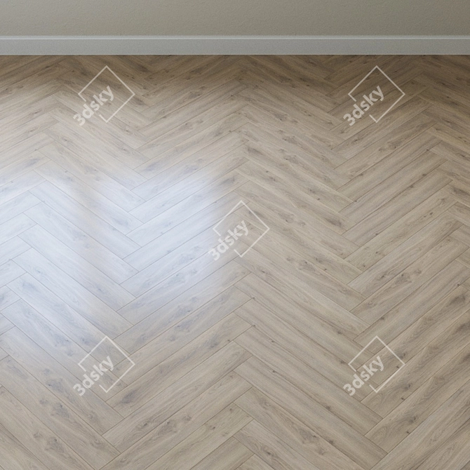 Emilia Oak Corduroy Gray Laminate 3D model image 3