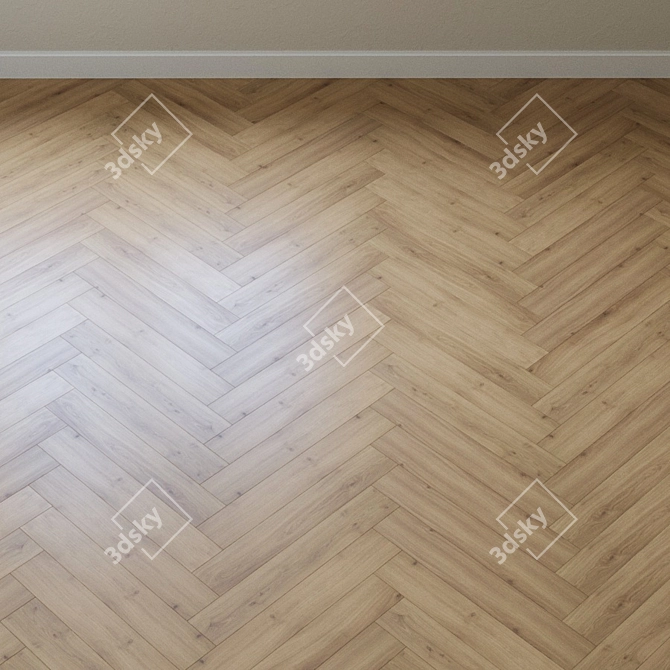 Harmony Oak Laminate Flooring 3D model image 3