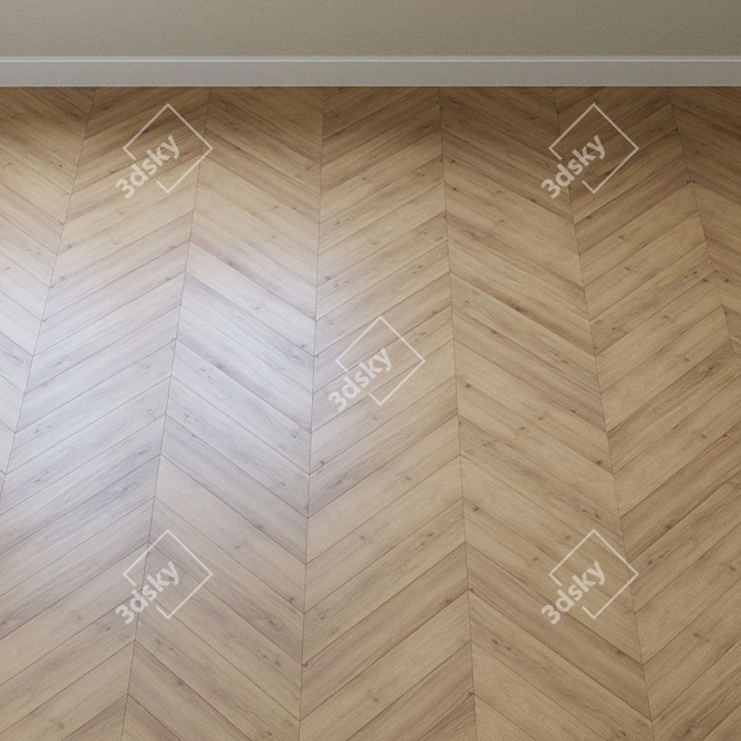 Harmony Oak Laminate Flooring 3D model image 4