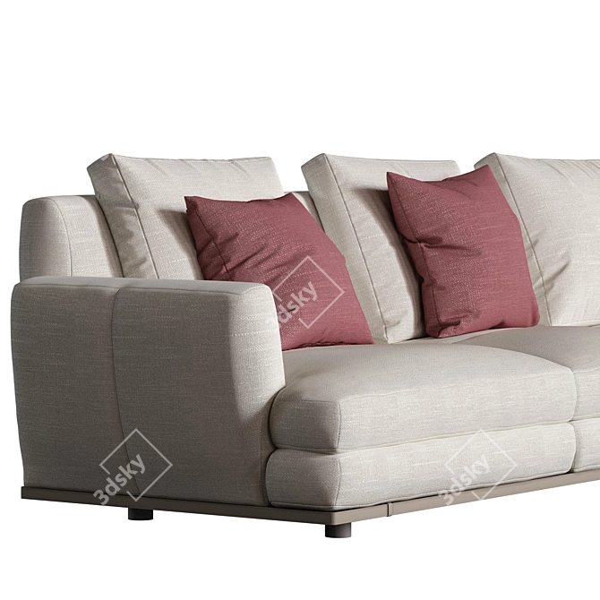 Poltrona Frau Come Together: Stylish and Spacious Seating Solution. 3D model image 4