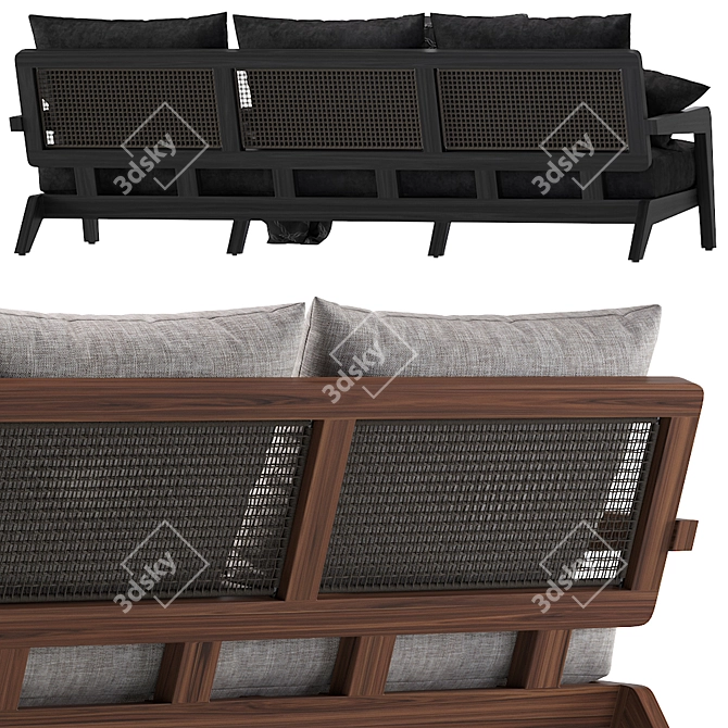 Coco Republic Modern Outdoor Sofa 3D model image 3