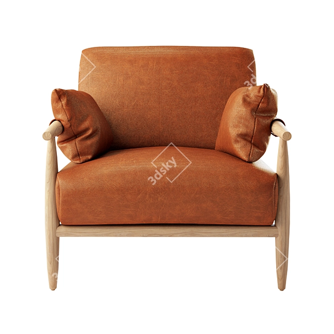 Luxury Leather Chair - Kershaw 3D model image 2