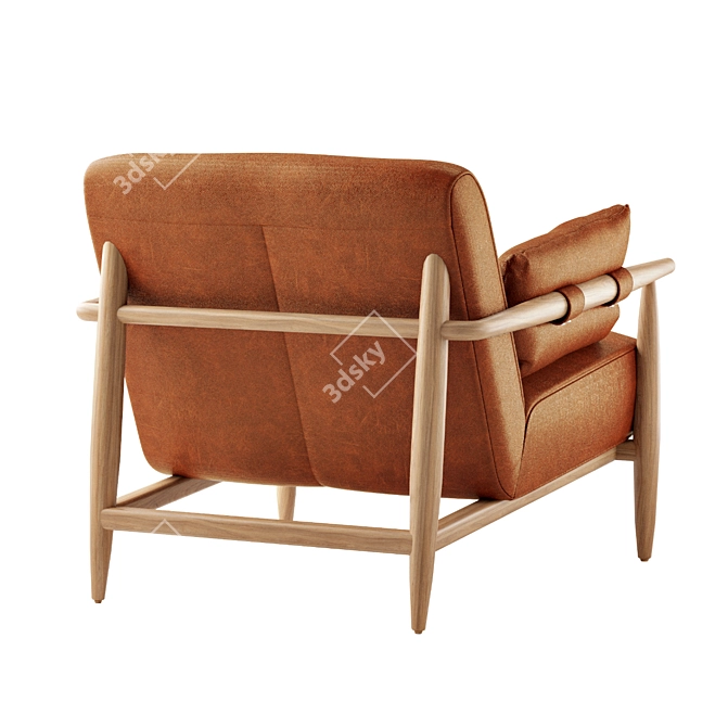 Luxury Leather Chair - Kershaw 3D model image 3