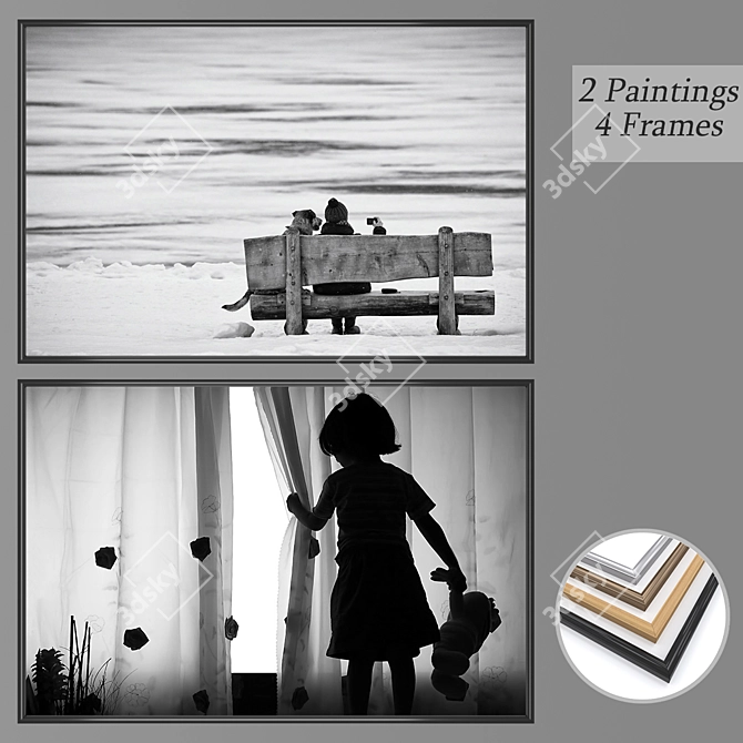 Multi-Piece Wall Art Set 3D model image 1