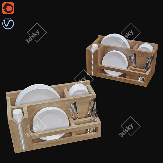 Versatile Kitchen Accessories 3D model image 2