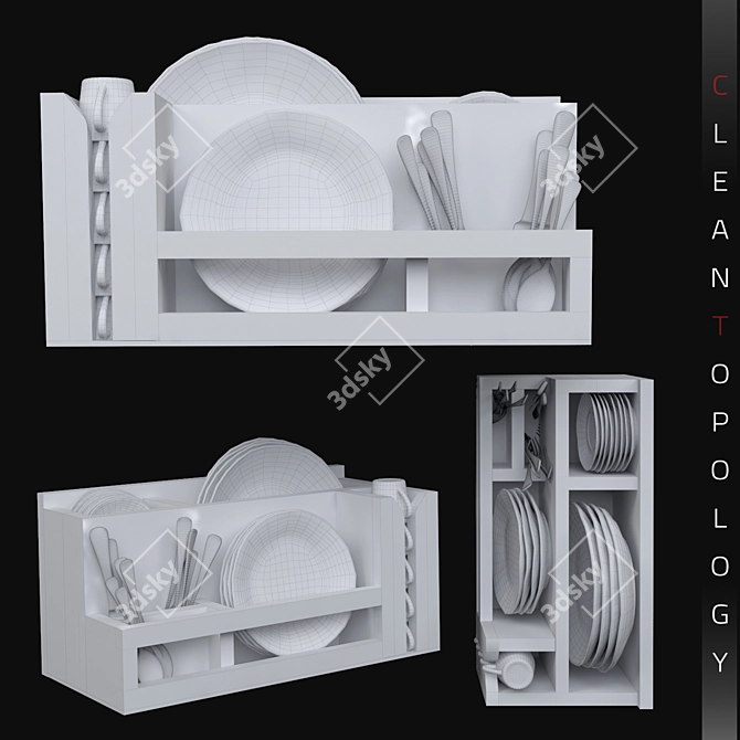 Versatile Kitchen Accessories 3D model image 3