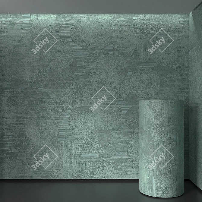 Seamless Plaster Texture Kit 3D model image 1