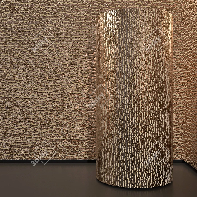 Seamless Plaster Texture Kit 3D model image 2