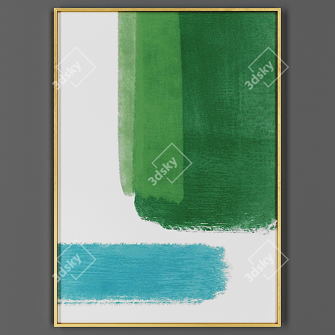 Elegant Photo Display Frame 3D model image 1