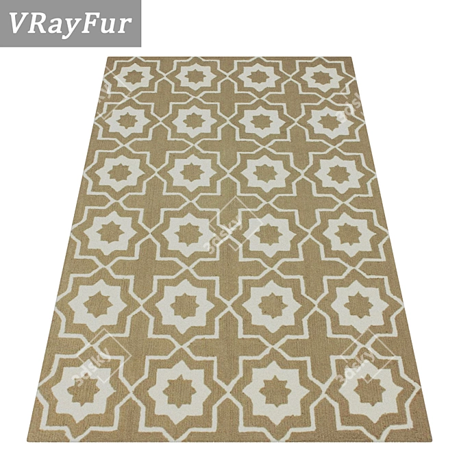 Luxury Carpet Set: High-Quality Textures 3D model image 2