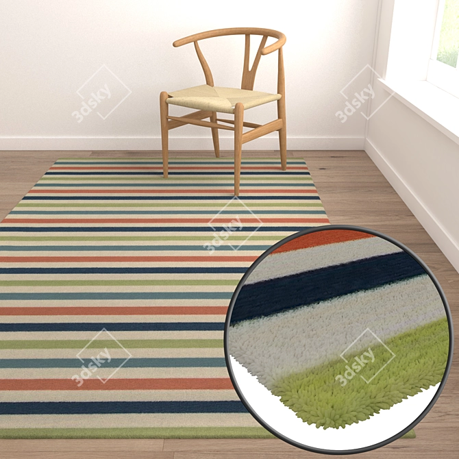 Premium Carpet Set 1727 3D model image 5