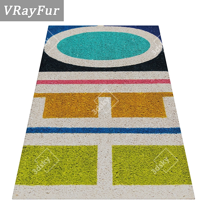 Luxury Carpet Set 3D model image 2