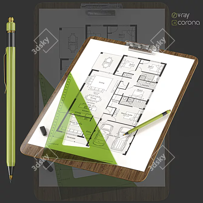 Architectural Supplies Vol. 01 - 3D Model Kit 3D model image 1