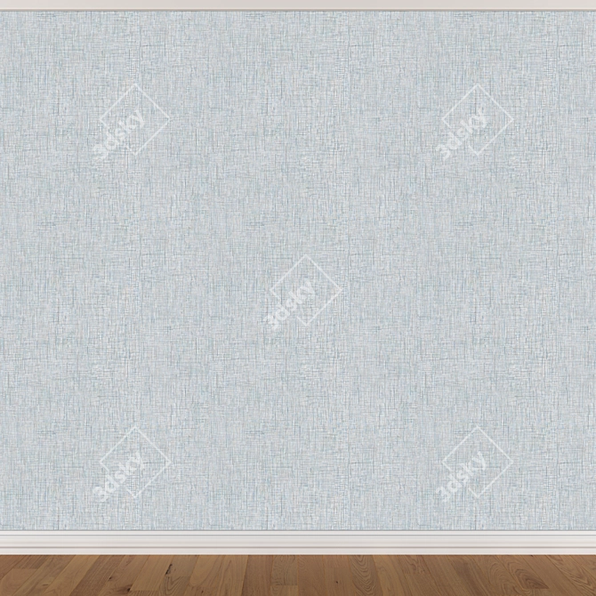 Seamless Wallpaper Set 3 Colors 3D model image 2