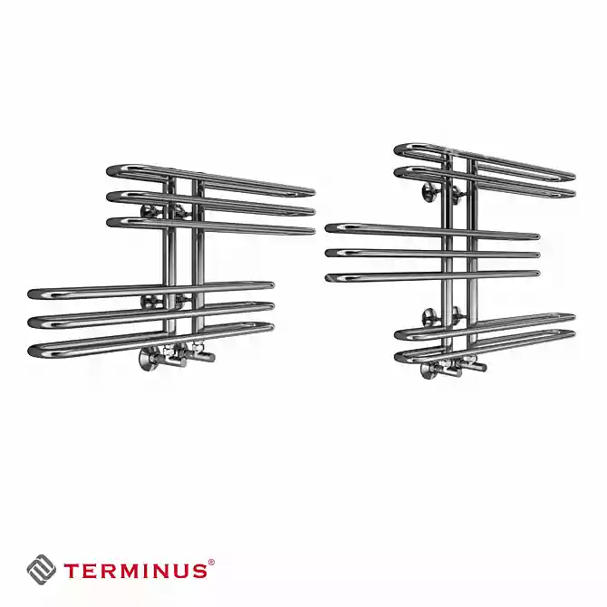 Terminus Diana: Versatile Water Towel Warmer 3D model image 1