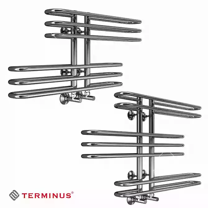 Terminus Diana: Versatile Water Towel Warmer 3D model image 2