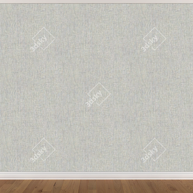 Seamless Wallpaper Set - 3 Color Options 3D model image 4