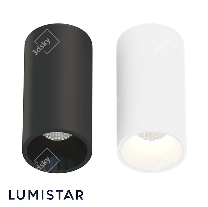 OM Barrel Lumistar: Stylish LED Ceiling Light 3D model image 1