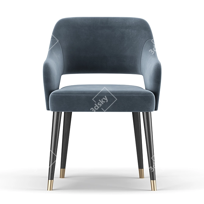 Elegant Ten Side Chair 3D model image 2