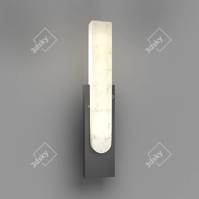 Mirca Gray Modern Wall Light 3D model image 1