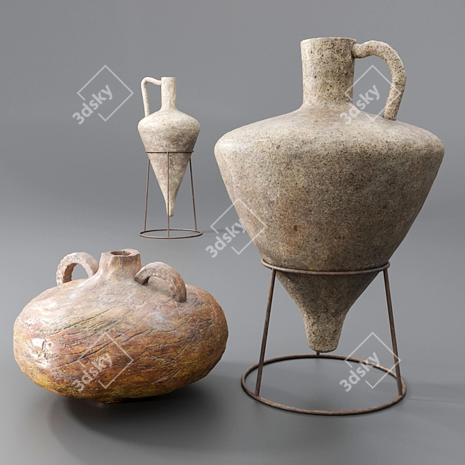 Title: PBR-Optimized Amphora 1.5 3D model image 3