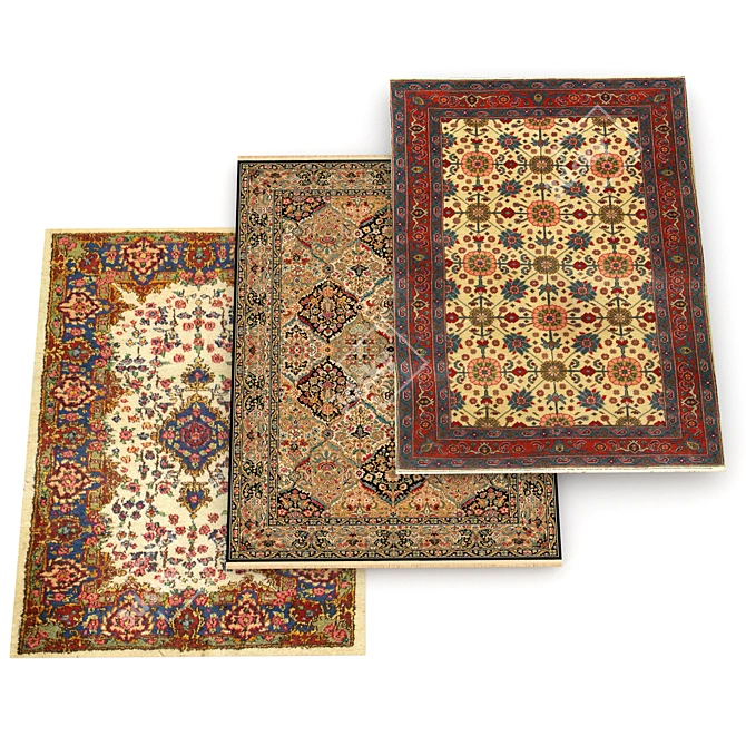 Silk Luxe Artisan Carpets 3D model image 1